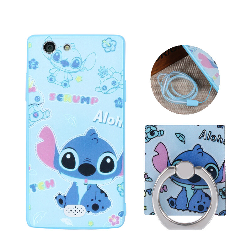 凡语 oppo A31指环扣手机壳 支架防摔软壳 手机套适用于a31c/a31t/u 可爱小象